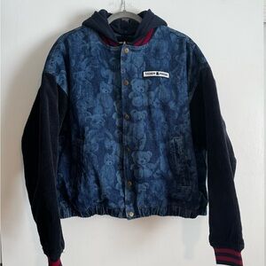 Teddy Fresh Blue and Black Kids Jacket